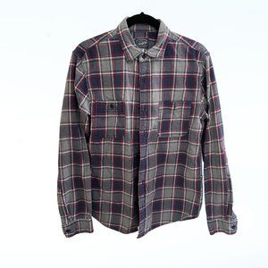 J Crew gray plaid men's shirt